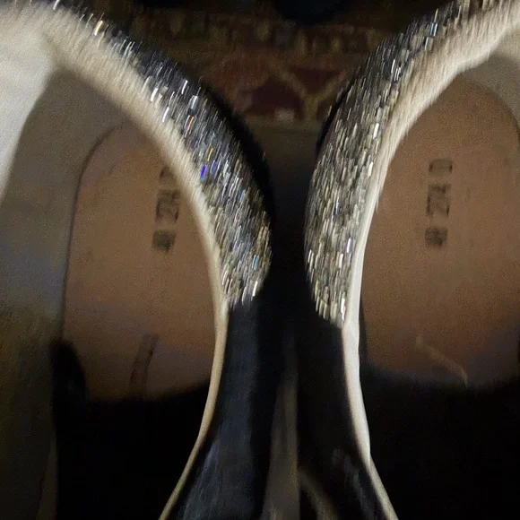 Golden Goose Superstar Black Corduroy Sneakers with Swarovski Crystals Sz 40 EUC - Picture 7 of 9